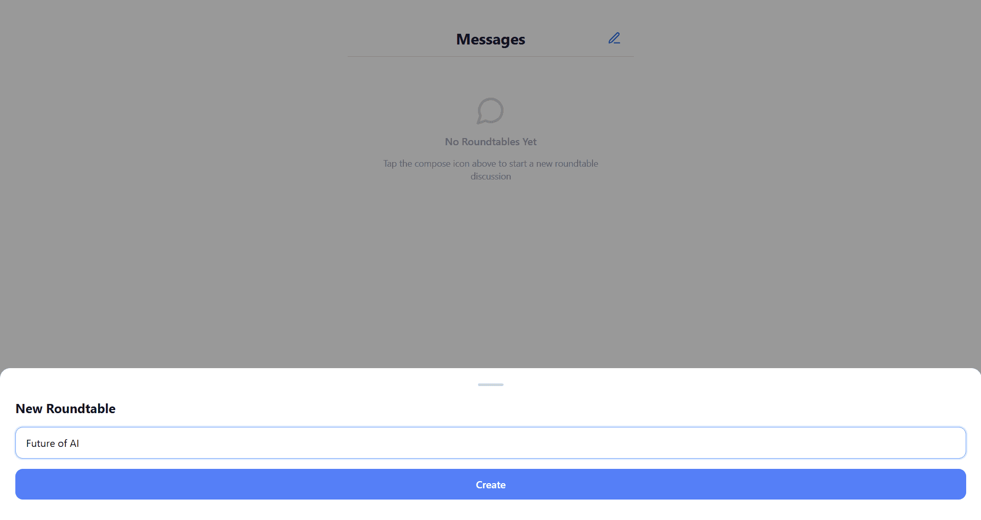 Creating a new roundtable called Future of AI